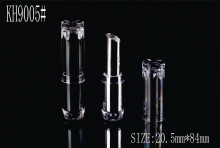 Magnificent Diamond Shaped Clear Silver Lipstick Tube