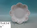 Porcelana elegante gravam placa