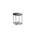 Round side table in black color