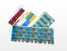 Digital labels, personalized labels, self-adhesive tissue paper, optional automatic labeling