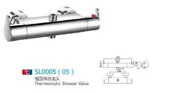 classic copper shower thermostatic mixer valve in high quality