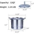 12 QT Aluminio Tamale Steamer Pot