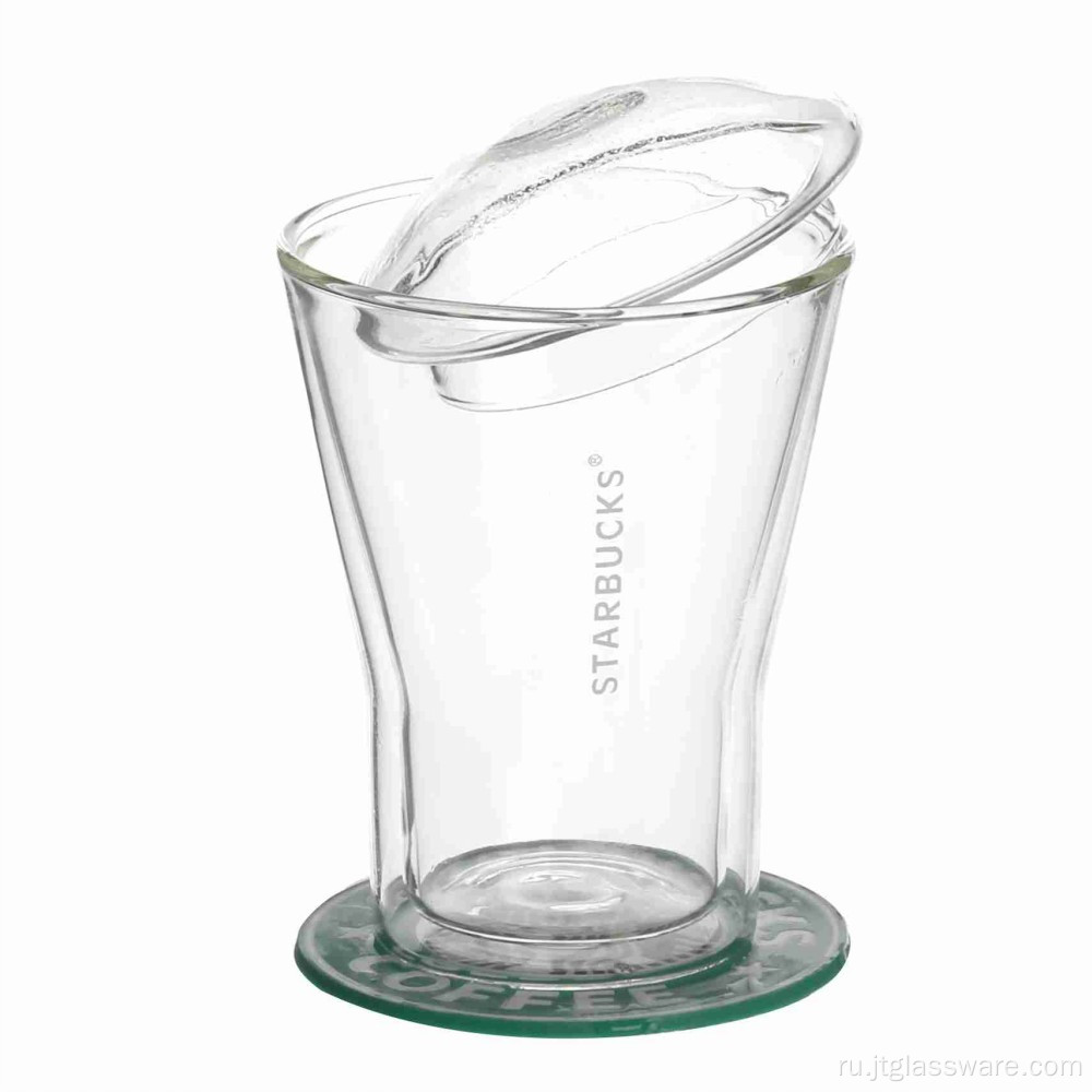 Стеклянная чашка с логотипом на заказ