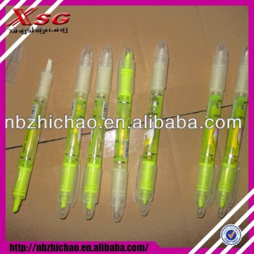 [factory directly sell] ECO-dual tip highlighter pen set Erasable highlighter