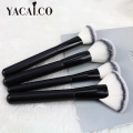 wood handle cosmetic brush set