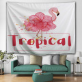 Flamingo wandtapijt bloem tropische thema muur opknoping roze Vintage wandtapijt voor woonkamer slaapkamer Home Dorm Decor