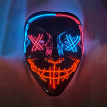 Halloween Scary Party Mask Cosplay LED Costume Accessories