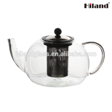 Unique borosilicate double wall glass teapot