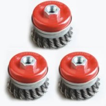 PEGATEC Industrial Powerful Surface Polishing twisted knot Cup brushes