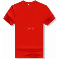 Camiseta de manga corta roja semi personalizada para hombre