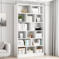 White bookcase wooden bookshelf furniture