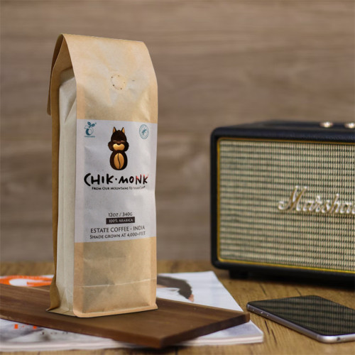 Thiết kế &amp; đặt hàng trực tuyến 8 hoặc 12 oz túi cà phê tùy chỉnh