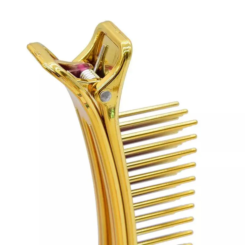 Hair Styling Clip Comb Long Handle Tooth Multifunctional Double Tooth Comb for Salon Use