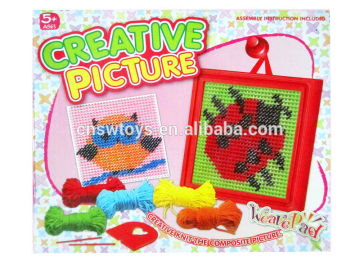 Art and craft Easy knitting toy creative picture JS2705989