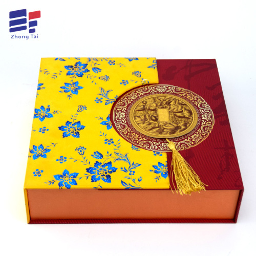 Folding luxury paper wine and tea packaging box