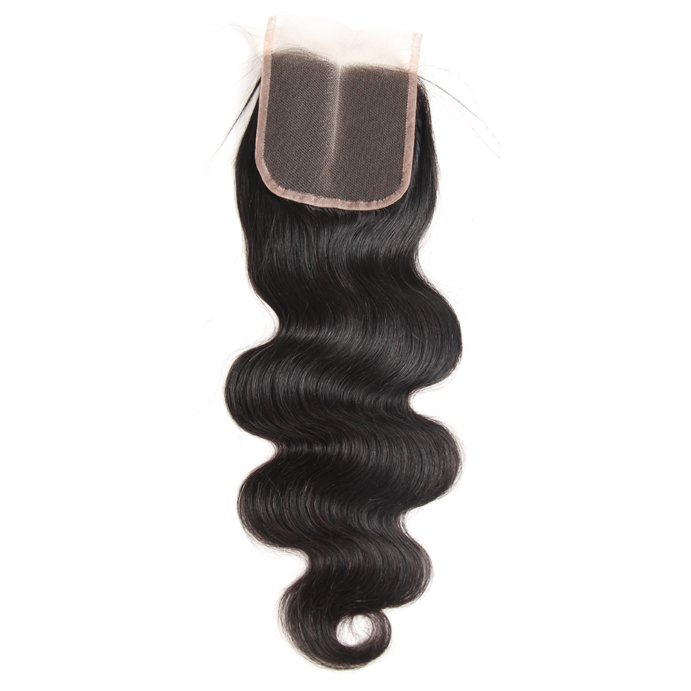 Wholesale Peruvian Hair Body Wave Free Parting Lace Closure