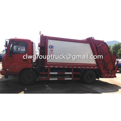 Dongfeng Tianjin 12CBM อัดขยะรถบรรทุก