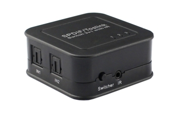 Optical Digital Audio Splitter with IR Extend Cable