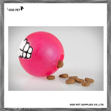 Big Smile Plastic Food Fill Ball Dog Toy