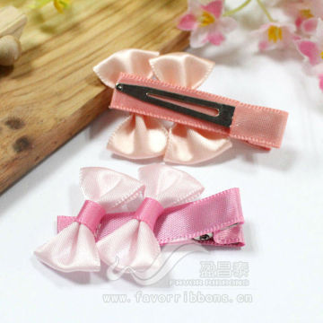 Wholesale cute kids ribbon hair clips