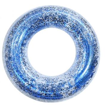 Кольцо для плавания с золотым блеском Blue Glitter для бассейна для плавания