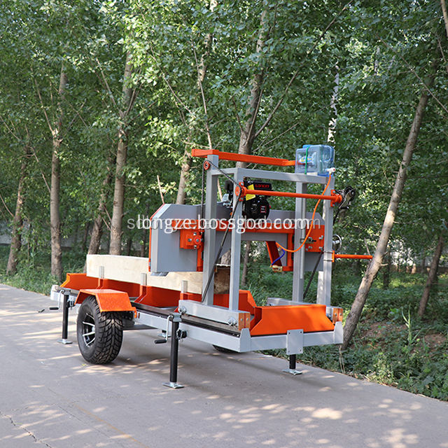 590mm SW26 China Factory Supply Sawmill Menggunakan Log Mobile Wood Cutter Band Saw Machine Jenis Horizontal