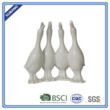 poly resin Goose quartet Figurine