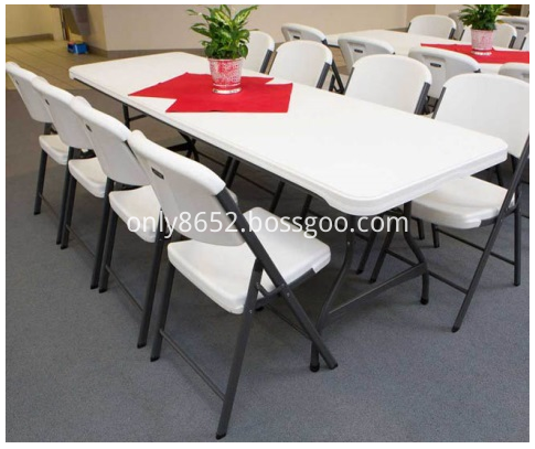 8 FT COMMERCIAL STACKING FOLDING TABLE