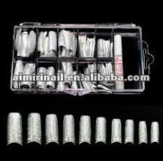 plastic empty box nail art tip box Nail Stone Case Nail Tip Case