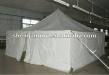 white canvas relief tent