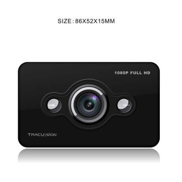 Portable 1080p Car Blackbox Dvr Tv-out , Black Double Camera Hd Dvr