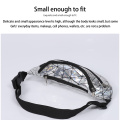 Waterproof Silver children's PU Fanny Pack Silver magic PU Graffiti bag