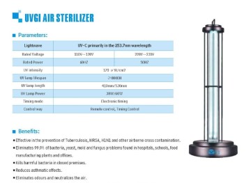 UV Light Sanitizer UV Disinfection Lamp