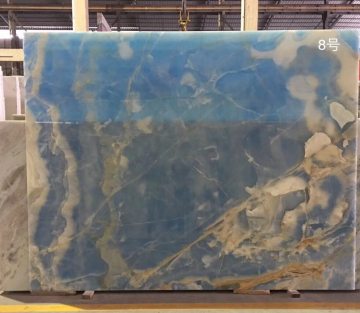 Popular Natural Marble Blue Onyx Stone Slabs