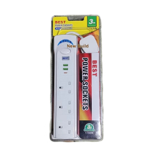 5-Way Power Board with 3 USB-C Ports and USB Port