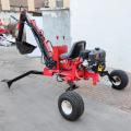 Mini excavador 4 ruedas brazo de 140 grados rotación