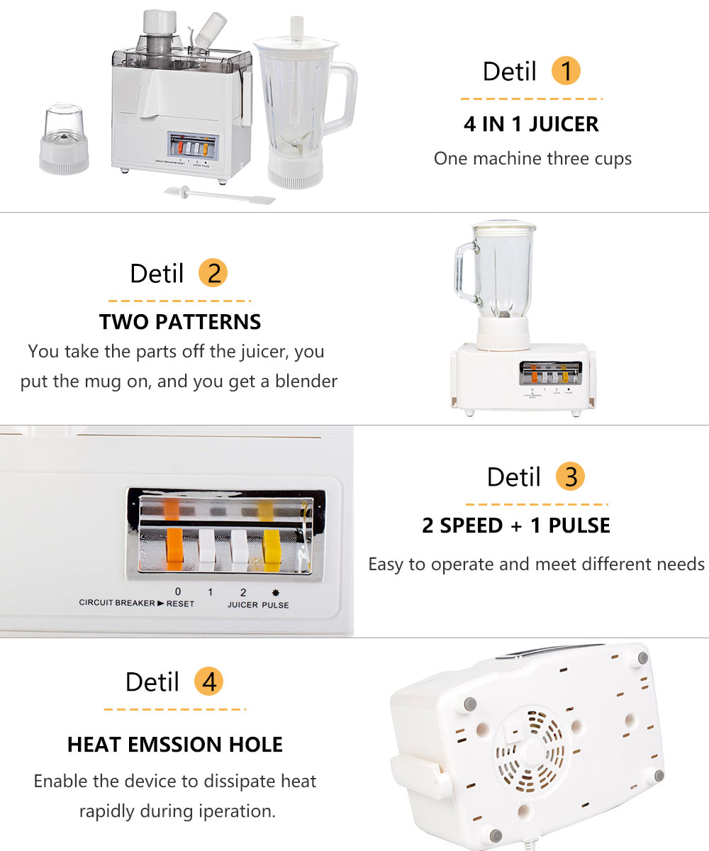 Multifunctional two-cylinder juice machine commercial