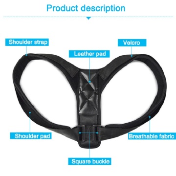 Adjustable Posture Corrector leather Brace Oem Service