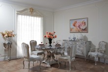 Luxury classical dining table Marble top dining table
