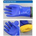 Chemical resistant cold weather pvc work gloves