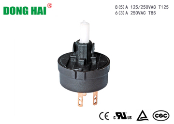 Round Rotary Switch Compact Size Black