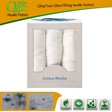 100% Polyester Soft Cotton Muslin Swaddle Blanket Manufacturer