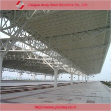 Steel-pipe truss platform