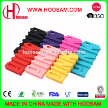 wholesale cheap pink silicone letther phone case for iphone