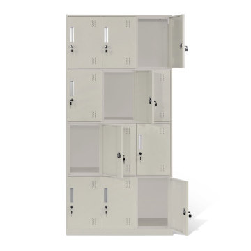 4 Lockers de metal padrão 3 de largura