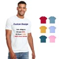 trendy custom New Brand Double Yarn T Shirt