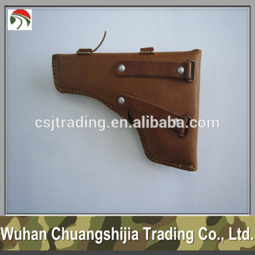 military leather gun holster