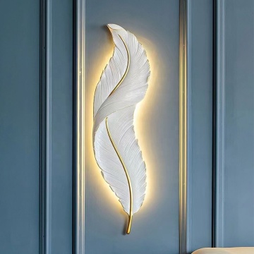 Modern Creative Hotel Feather LED Wall Light