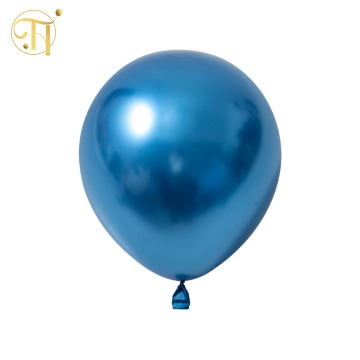 Chrome Blue Balloons Metallic Blue Balloons