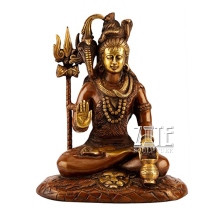Handmade Metal India god sculpture bronze shiva shakti statue for decoration